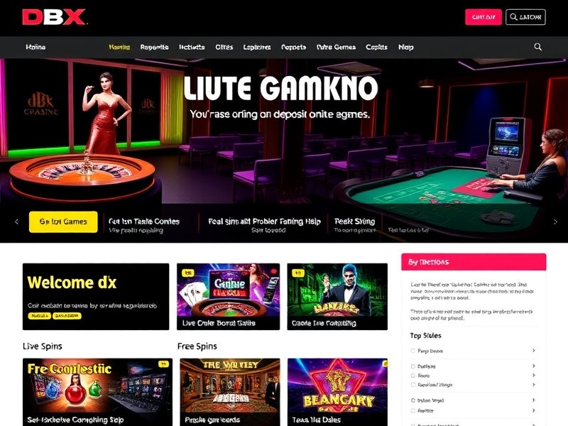 Discover the ultimate online gambling experience at dbx casino.com. Play slots, poker, and live casino games with exclusive bonuses, secure payouts, and top-tier entertainment. Join today for guaranteed rewards!